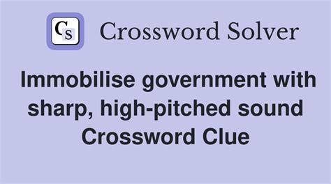 Enter a Crossword Clue. . High pitched crossword clue